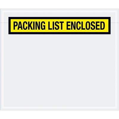 View larger image of 7 x 6" Yellow "Packing List Enclosed" Envelopes