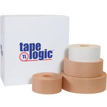 72mm x 375' White Tape Logic® #7200 Reinforced Water Activated Tape