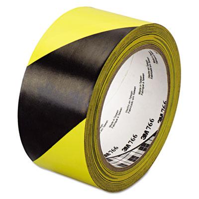 View larger image of 766 Hazard Warning Tape, Black/Yellow, 2" x 36yds