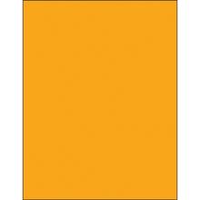 8 1/2 x 11" Fluorescent Orange Removable Rectangle Laser Labels