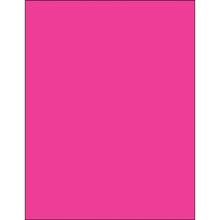 8 1/2 x 11" Fluorescent Pink Removable Rectangle Laser Labels