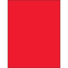 8 1/2 x 11" Fluorescent Red Rectangle Laser Labels