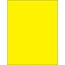8 1/2 x 11" Fluorescent Yellow Rectangle Laser Labels