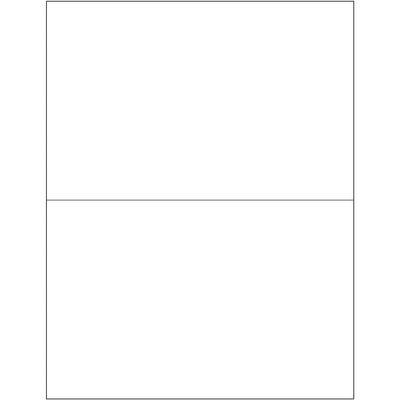 View larger image of 8 1/2 x 5 1/2" White Rectangle Laser Labels - Master Case