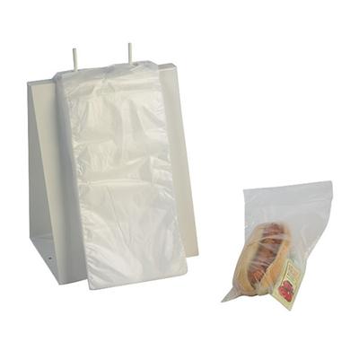 View larger image of 8.5 x 8.5 Saddle Pack Deli Bags, Flip Top, Clear, High-Density 14 Mic,2000/Case