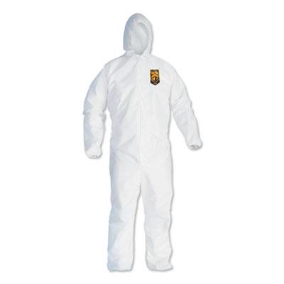View larger image of A40 Elastic-Cuff and Ankles Hooded Coveralls, White, 2X-Large, 25/Case