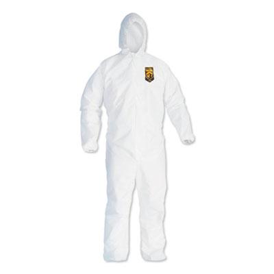 View larger image of A40 Elastic-Cuff and Ankles Hooded Coveralls, White, X-Large, 25/Case