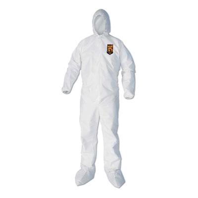 View larger image of A40 Elastic-Cuff, Ankle, Hood and Boot Coveralls, X-Large, White, 25/Carton