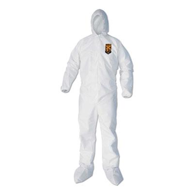 View larger image of A40 Elastic-Cuff, Ankle, Hood & Boot Coveralls, White, 2X-Large, 25/Carton