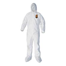 A40 Elastic-Cuff, Ankle, Hood & Boot Coveralls, White, 3X-Large, 25/Carton