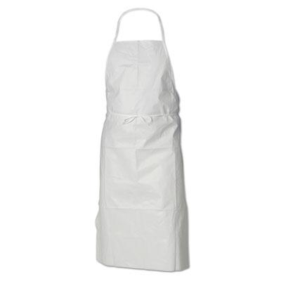 View larger image of A40 Liquid/Particle Protection Apron, Film Laminate, White, 28 x 40, 100/Carton