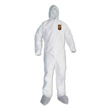 A45 Liquid/Particle Protection Surface Prep/Paint Coveralls, 2XL, White, 25/CT