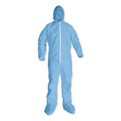View larger image of A65 Hood & Boot Flame-Resistant Coveralls, Blue, 3X-Large, 21/Carton