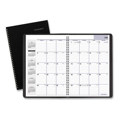 View larger image of Dayminder Monthly Planner, Academic Year, Ruled Blocks, 12 X 8, Black Cover, 14-Month (july To Aug): 2021 To 2022