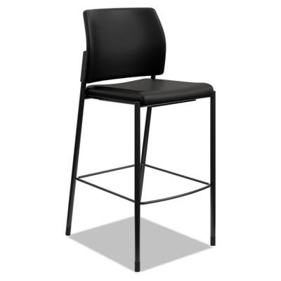 View larger image of Accommodate Series Cafe' Stool, Supports up to 300 lbs., Black Seat/Black Back, Black Base