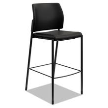 Accommodate Series Cafe' Stool, Supports up to 300 lbs., Black Seat/Black Back, Black Base