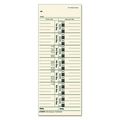 View larger image of Acroprint/Cincinnati/Lathem/Simplex/Stromberg Time Card 3 1/2 x 9, 500/Box