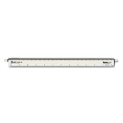 View larger image of Adjustable Triangular Scale Aluminum Architects Ruler, 12", Silver