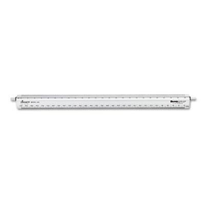 View larger image of Adjustable Triangular Scale Aluminum Engineers Ruler, 12", Silver