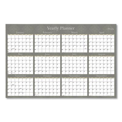 View larger image of Adrianna Laminated Erasable Wall Calendar, 36 x 24, White/Taupe Sheets, 12-Month (Jan to Dec): 2023