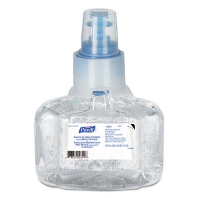View larger image of Advanced Hand Sanitizer Green Certified Gel Refill, For LTX-7 Dispensers, 700 mL, Fragrance-Free, 3/Carton