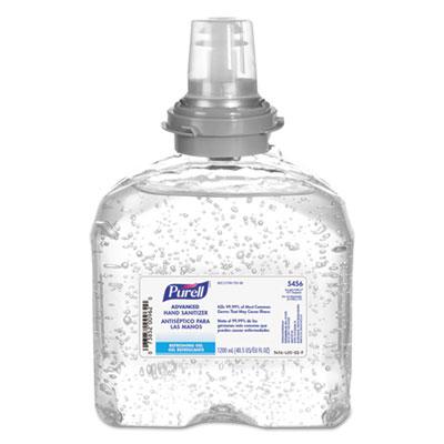 View larger image of Advanced Hand Sanitizer TFX Refill, Gel, 1,200 mL, Unscented, 4/Carton