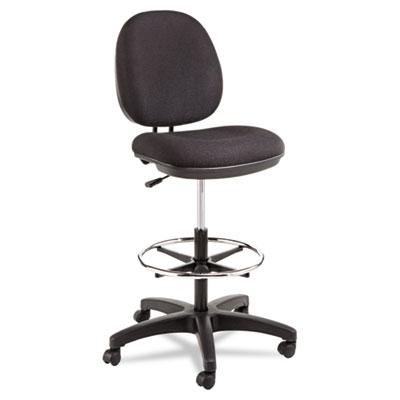 View larger image of Alera Interval Series Swivel Task Stool, 33.26" Seat Height, Supports up to 275 lbs, Black Seat/Black Back, Black Base