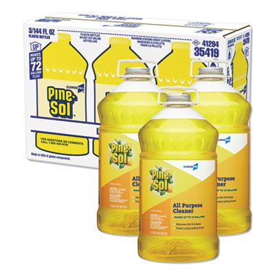 View larger image of All Purpose Cleaner, Lemon Fresh, 144 oz Bottle, 3/Carton