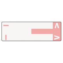 AlphaZ Color-Coded First Letter Combo Alpha Labels, I/V, 1.16 x 3.63, Pink/White, 5/Sheet, 20 Sheets/Pack