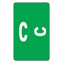 AlphaZ Color-Coded Second Letter Alphabetical Labels, C, 1 x 1.63, Dark Green, 10/Sheet, 10 Sheets/Pack