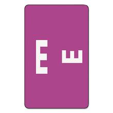 AlphaZ Color-Coded Second Letter Alphabetical Labels, E, 1 x 1.63, Purple, 10/Sheet, 10 Sheets/Pack