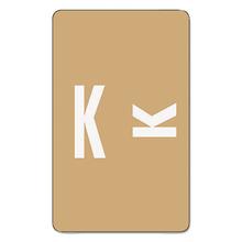 AlphaZ Color-Coded Second Letter Alphabetical Labels, K, 1 x 1.63, Light Brown, 10/Sheet, 10 Sheets/Pack