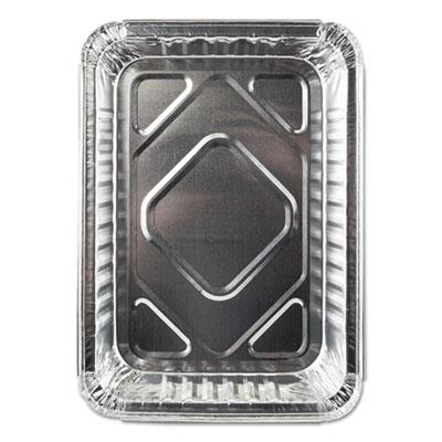 View larger image of Aluminum Closeable Containers, 1.5 lb Oblong, 8.69 x 6.13 x 1.56, Silver, 500/Carton