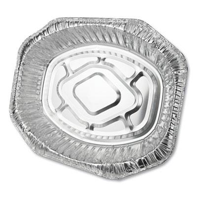 View larger image of Aluminum Roaster Pans, Extra-Large Oval, 230 oz, 18.5 x 14 x 3.38, Silver, 50/Carton