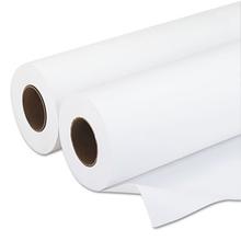 Amerigo Wide-Format Paper, 3" Core, 20 lb, 18" x 500 ft, Smooth White, 2/Pack