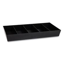Anchor Collection 5-Compartment Snack Organizer, 12 x 24 x 3.25, Black