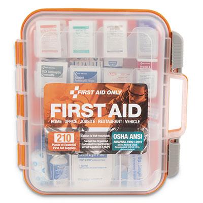 View larger image of ANSI Class A Bulk First Aid Kit, 210 Pieces, Plastic Case