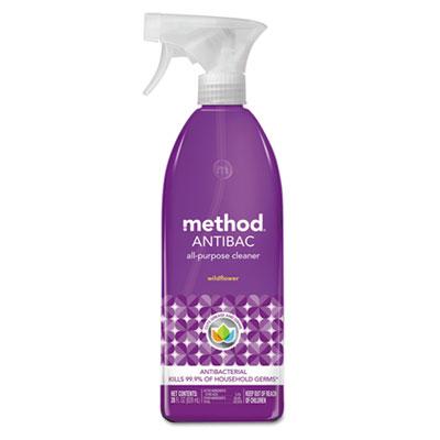 View larger image of Antibac All-Purpose Cleaner, Wildflower, 28 oz Spray Bottle, 8/Carton