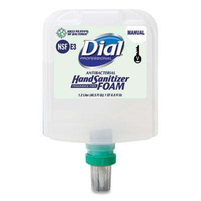 View larger image of Antibacterial Foaming Hand Sanitizer Refill For Dial 1700 V Dispenser, Fragrance-Free, 1.2 L, 3/carton