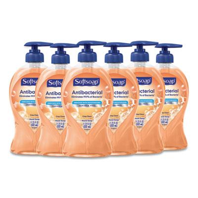 View larger image of Antibacterial Hand Soap, Crisp Clean, 11 1/4 oz Pump Bottle, 6/Carton