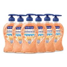 Antibacterial Hand Soap, Crisp Clean, 11 1/4 oz Pump Bottle, 6/Carton