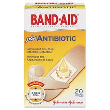 Antibiotic Adhesive Bandages, Assorted Sizes, 20/Box