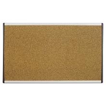 ARC Frame Cubicle Cork Board, 24 x 14, Tan Surface, Silver Aluminum Frame