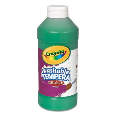 View larger image of Artista II Washable Tempera Paint, Green, 16 oz