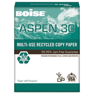 View larger image of ASPEN 30 Multi-Use Recycled Paper, 92 Bright, 20 lb Bond Weight, 11 x 17, White, 500/Ream