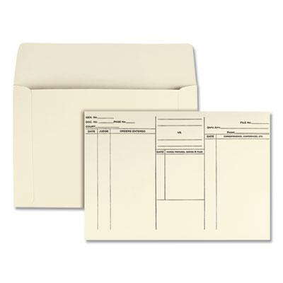 View larger image of Attorney's Envelope/Transport Case File, Cheese Blade Flap, Fold-Over Closure, 10 x 14.75, Cameo Buff, 100/Box
