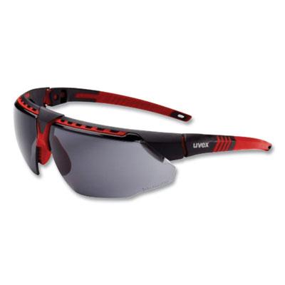 View larger image of Avatar Safety Glasses, Black/Red Polycarbonate Frame, Gray Polycarbonate Lens