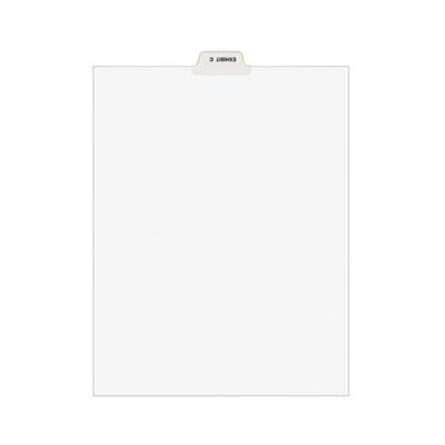 View larger image of Avery-Style Preprinted Legal Bottom Tab Divider, 26-Tab, Exhibit C, 11 x 8.5, White, 25/PK