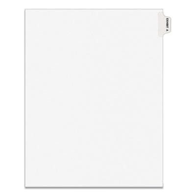 View larger image of Avery-Style Preprinted Legal Side Tab Divider, Exhibit A, Letter, White, 25/Pack, (1371)