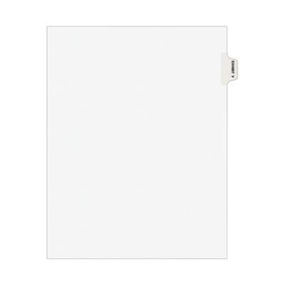 View larger image of Avery-Style Preprinted Legal Side Tab Divider, 26-Tab, Exhibit V, 11 x 8.5, White, 25/Pack, (1392)